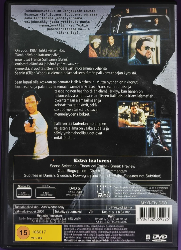 DVD) Elijah Wood: Tuhkakeskiviikko - Ash Wednesday (2001)