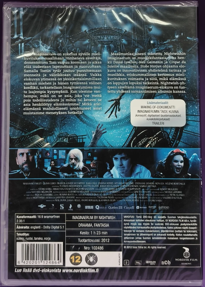 UUSI (DVD) Imaginaerum by Nightwish (2012)