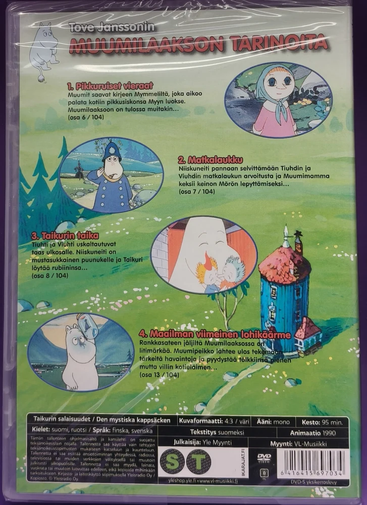 UUSI (DVD) Muumi 3 - Taikurin salaisuudet "VANHAT ÄÄNET"