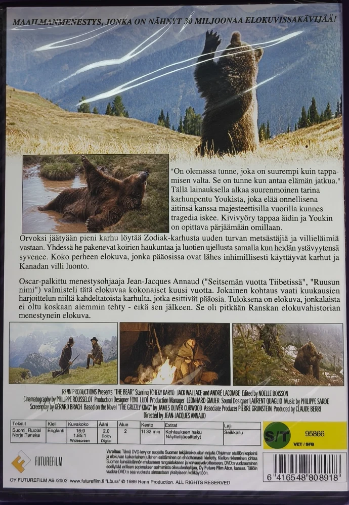 UUSI (DVD) Jean-Jacques Annaud: Karhu - L'OURS (1988) SUOMIKANNET