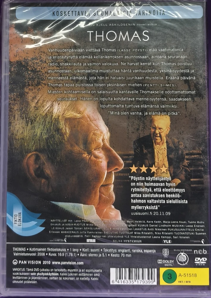 UUSI (DVD) Lasse Pöysti, Pentti Siimes: Thomas (2008)