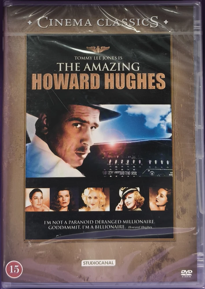 UUSI (DVD) Tommy Lee Jones: The Amazing Howard Hughes (1977)