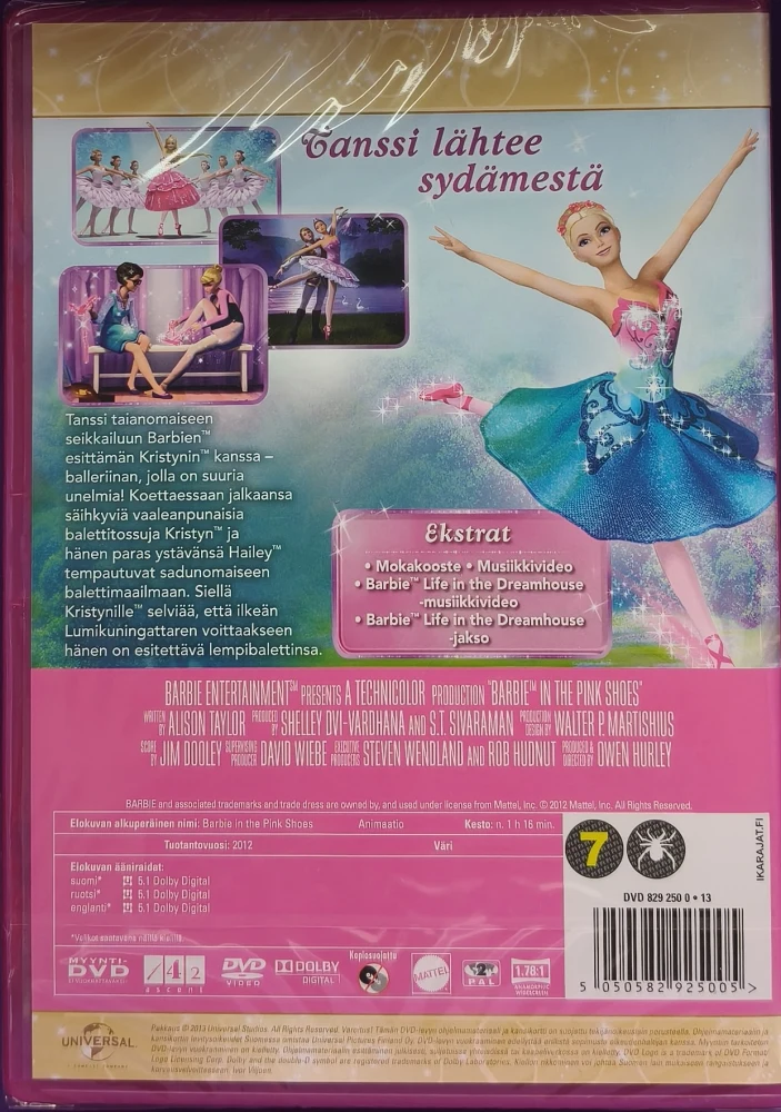 UUSI (DVD) BARBIE KLASSIKKO 21 - Barbie ja Taikatossut