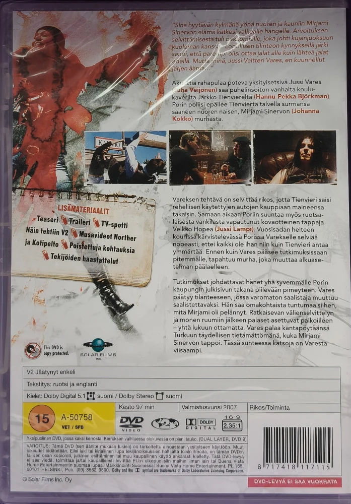 UUSI (DVD)  Juha Veijonen: V2 - Jäätynyt Enkeli (2007)
