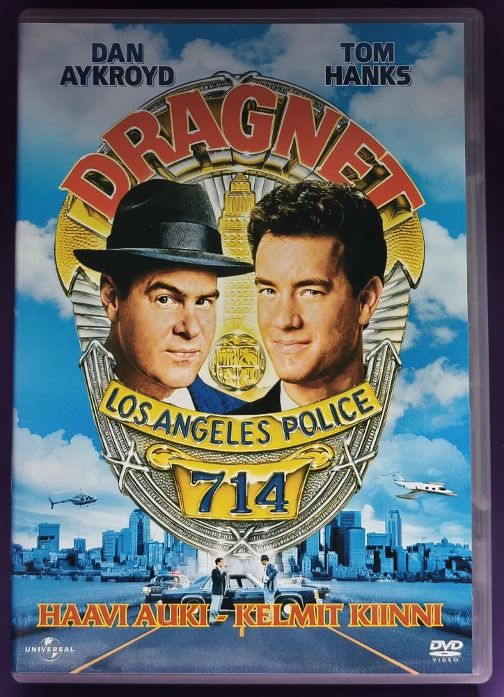 DVD) Tom Hanks: Dragnet - Haavi auki - Kelmit kiinni (1987) SUOMIKANNET