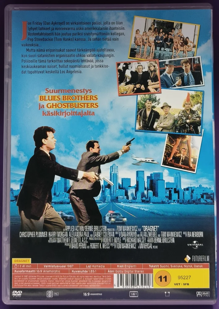 DVD) Tom Hanks: Dragnet - Haavi auki - Kelmit kiinni (1987) SUOMIKANNET