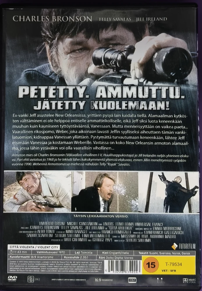 DVD) Charles Bronson: Armoton mies (1970)