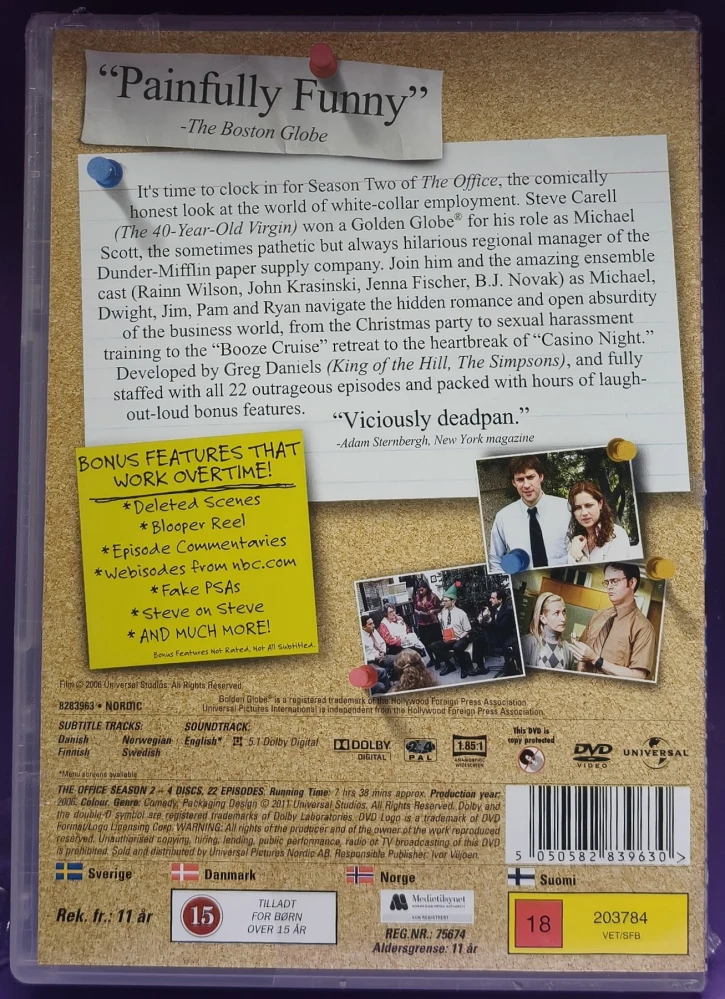UUSI (4 DVD) Steve Carell: The office - Konttori (USA) Kausi 2