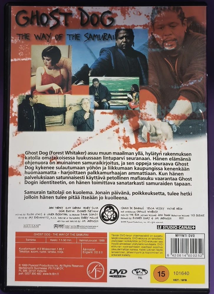 DVD) Ghost Dog - samuraiden tapaan (1999) SUOMIKANNET