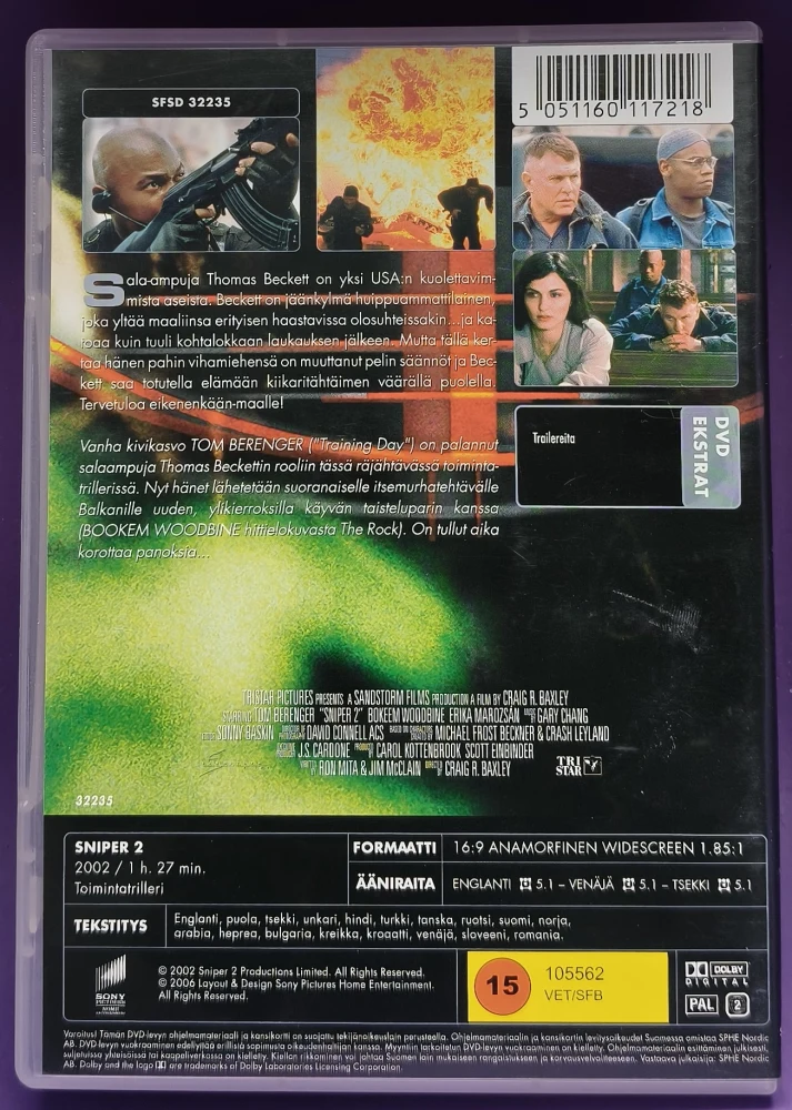 DVD) Tom Berenger: Sala-ampuja 2 (2002) SUOMIKANNET