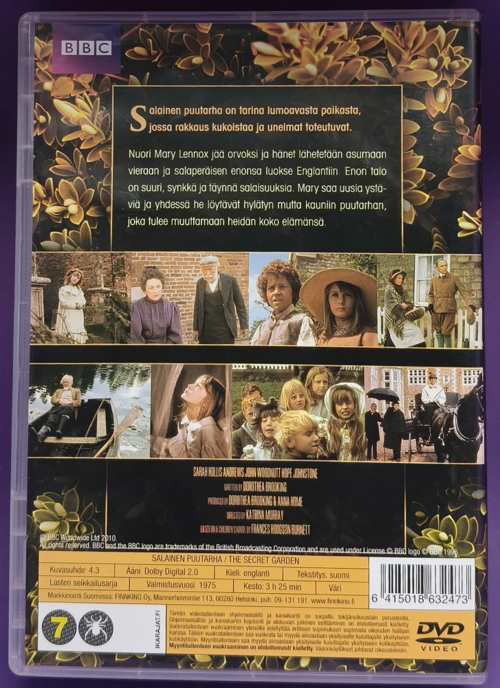DVD) Salainen puutarha - The Secret Garden (1975) BBC
