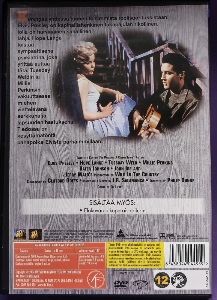 DVD) Elvis Presley: Kapinallisen laulu (1961)