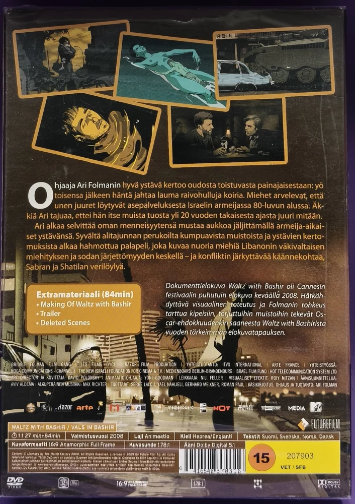 UUSI (DVD) Waltz With Bashir (2008) SUOMIKANNET