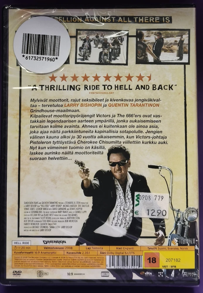 UUSI (DVD) Dennis Hopper: Hell Ride (2008)
