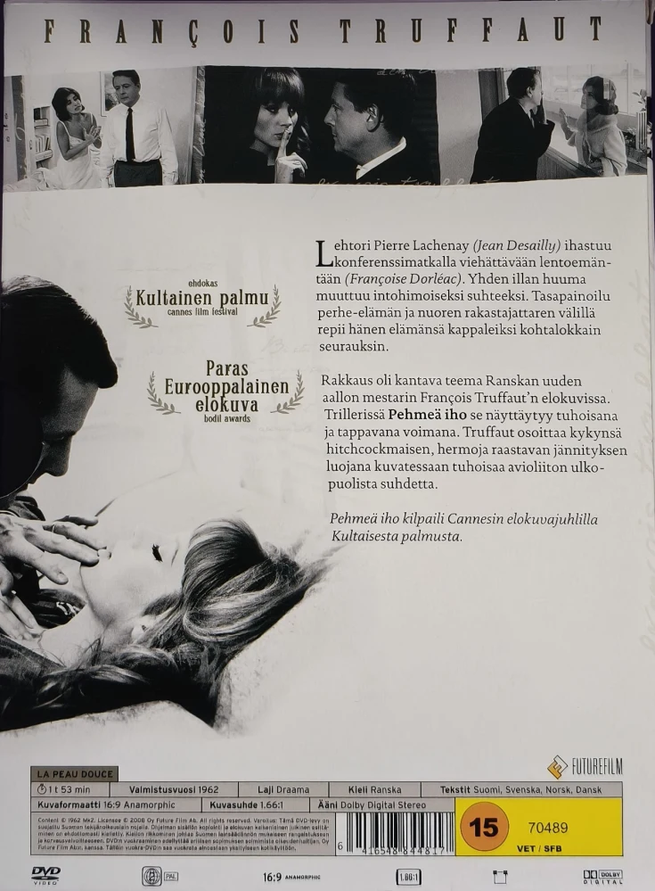 DVD) François Truffaut: Pehmeä iho - Peau douce, La (1964)