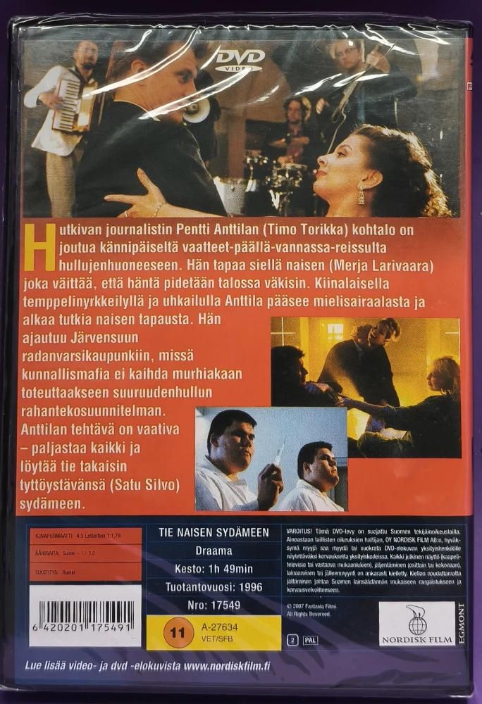 UUSI (DVD) Pekka Parikka: Tie Naisen Sydämeen (1996)