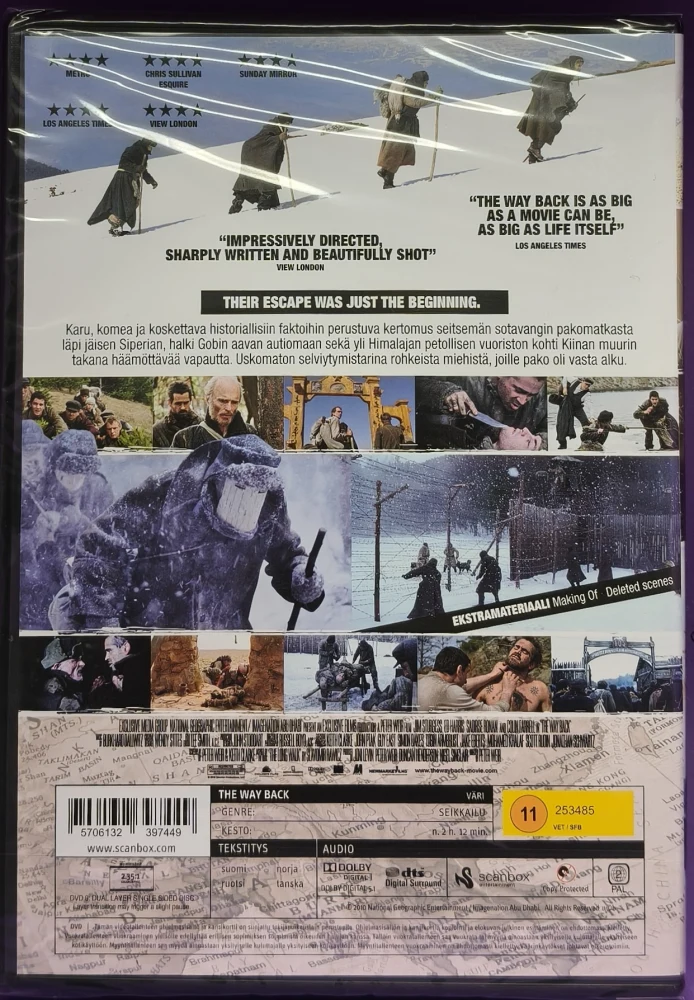 UUSI (DVD) The Way Back (2010) Colin Farrell, Ed Harris