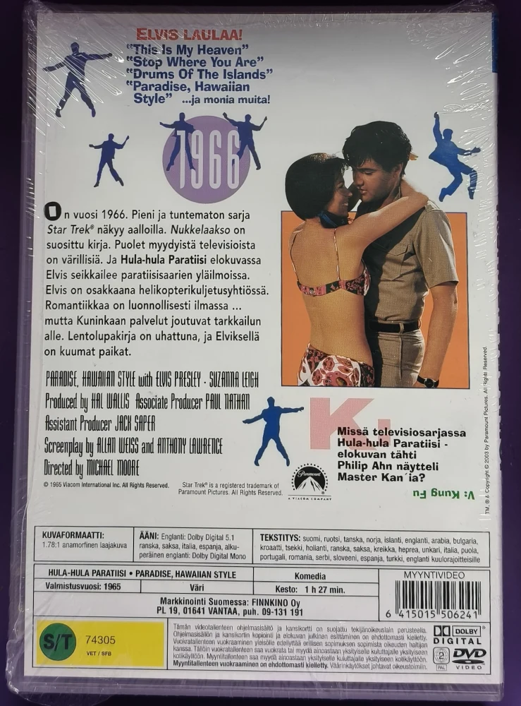 UUSI (DVD) ELVIS: Hula-Hula Paratiisi (1966) SUOMIKANNET