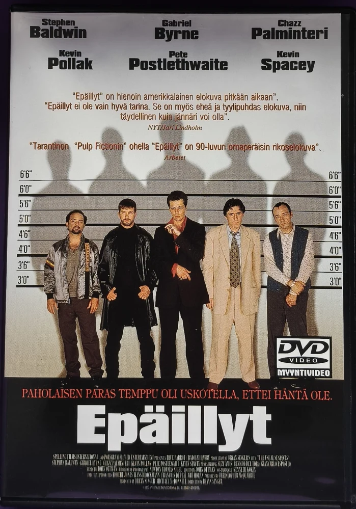 DVD) Epäillyt - The Usual Suspects (1995) SUOMIKANNET