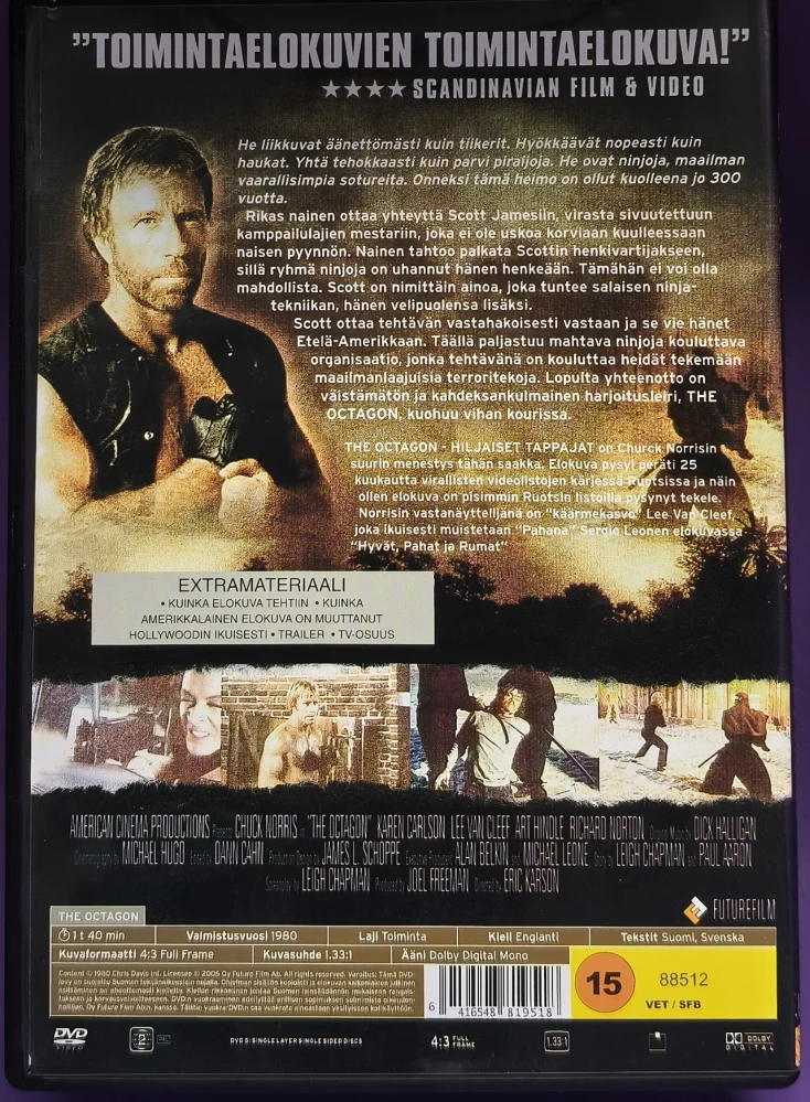 DVD) Chuck Norris: Octagon – Hiljaiset tappajat (1980)