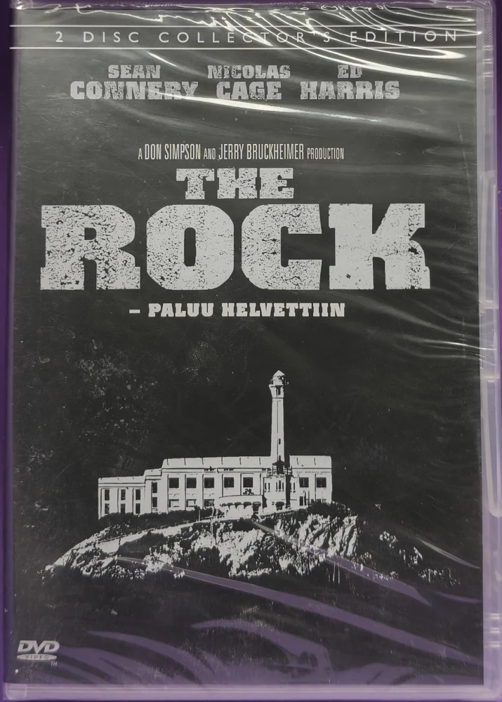 UUSI (2 DVD) Sean Connery, Nicolas Cage: The Rock - Paluu helvettiin (1996)