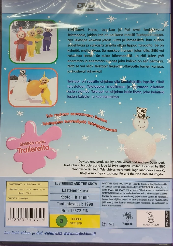 UUSI (DVD) Teletappien lumileikit (1998)