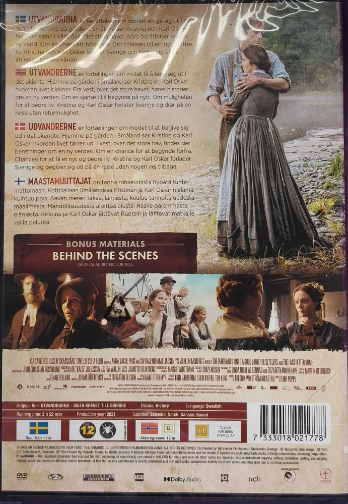 UUSI (DVD) Utvandrarna - Maastamuuttajat (2021)