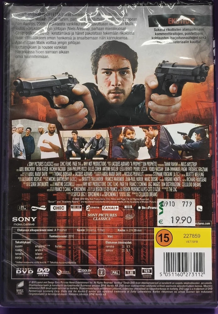 UUSI (DVD) Profeetta - A Prophet (2009)