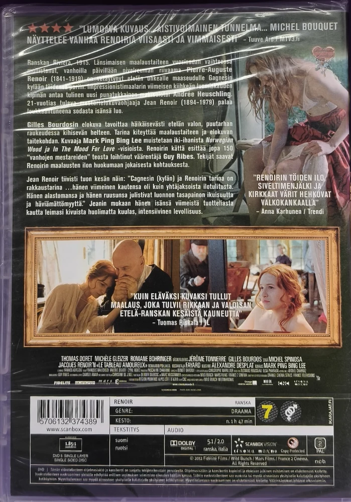 UUSI (DVD) Gilles Bourdos: Renoir (2012) SUOMIKANNET