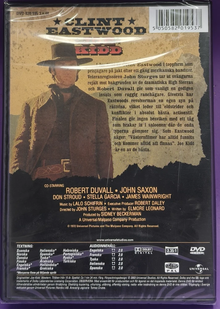 UUSI (DVD) Clint Eastwood: Joe Kidd (1972) SUOMITEKSTIT