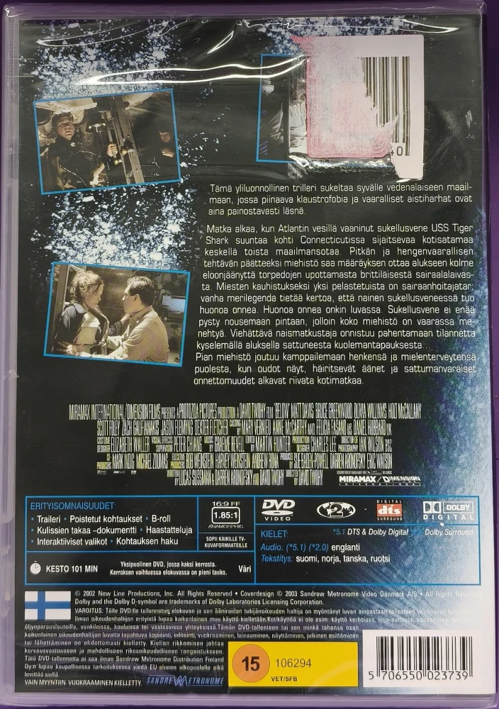 UUSI (DVD) Kirotut Sielut - Below (2002)