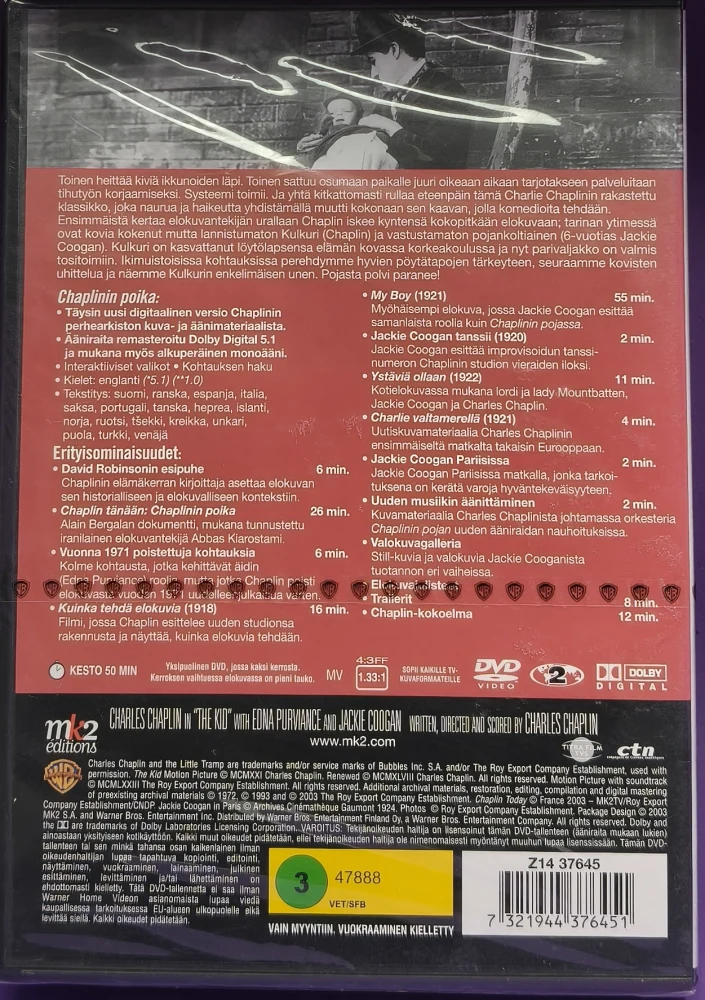 UUSI (2 DVD) Chaplinin poika - Erikoisjulkaisu