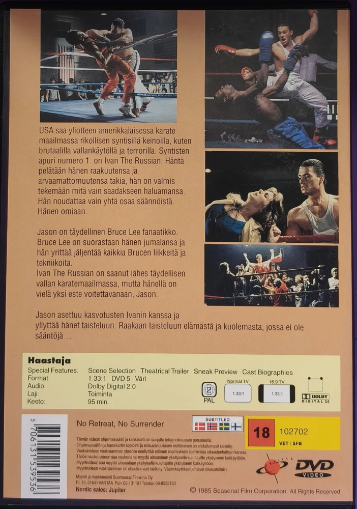DVD) Jean-Claude Van Damme: Haastaja (1986) SUOMIKANNET