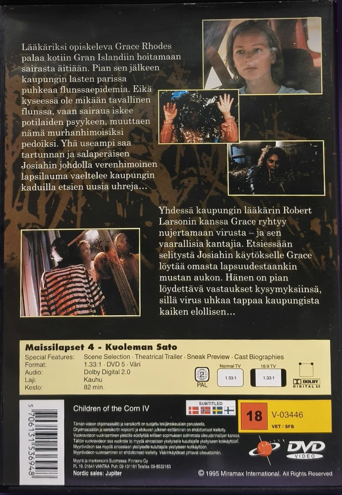DVD) Maissilapset 4: Kuoleman sato (1996) SUOMIKANNET