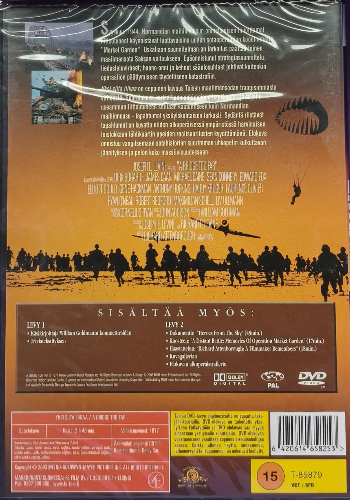 UUSI (2 DVD) Yksi silta liikaa (1977) SUOMIKANNET