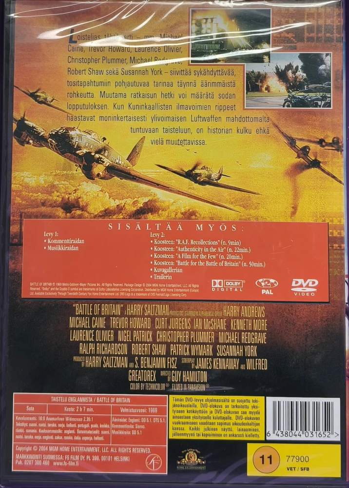 UUSI (2 DVD) Taistelu Englannista (1969) SUOMIKANNET