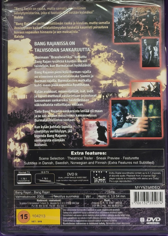 UUSI (DVD) Bang Rajan - legenda taistelijoista (2000)
