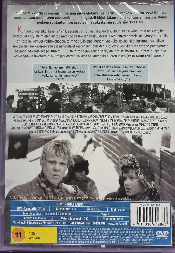UUSI (DVD) Pojat (1962) Vesa-Matti Loiri
