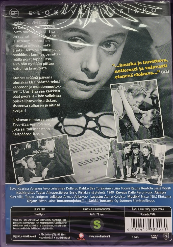 UUSI (DVD) Ruma Elsa (1949) O: Edvin Laine (SF 94)