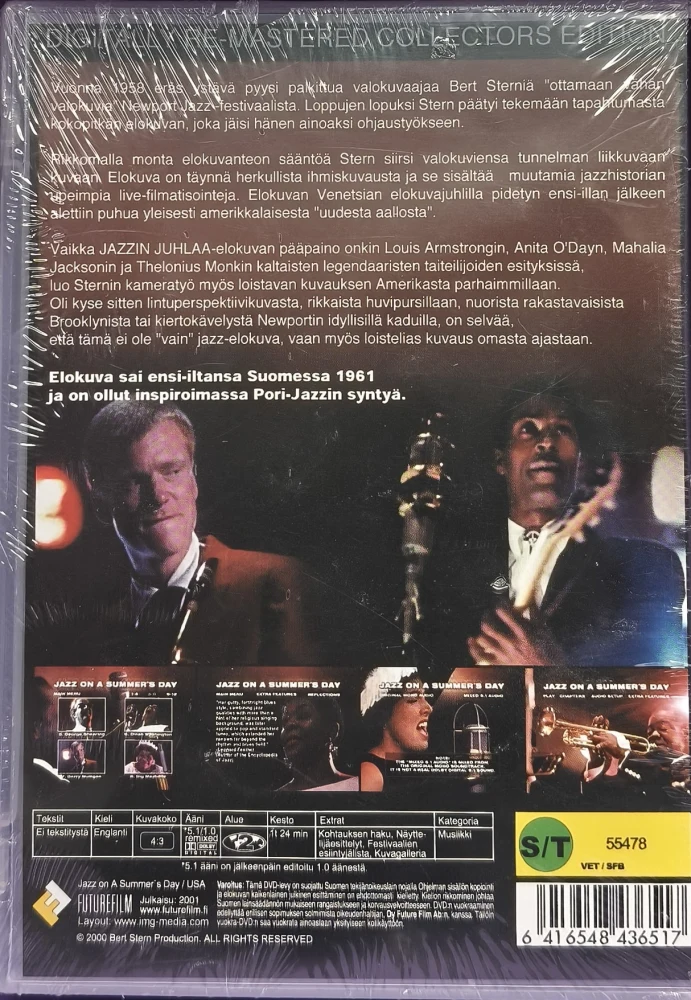 UUSI (DVD) Jazzin juhlaa - Jazz on a Summer's Day (2000)