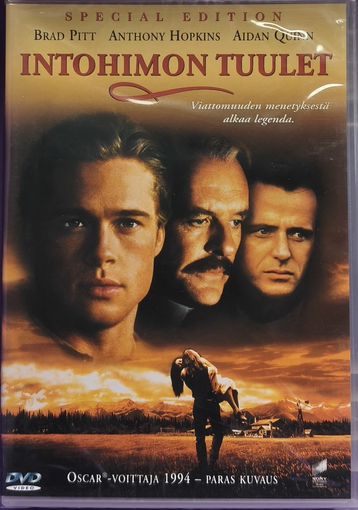 UUSI (DVD) Brad Pitt: Intohimon tuulet (1994) SUOMIKANNET