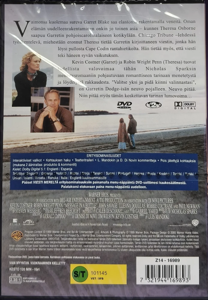 UUSI (DVD) Kevin Costner: Viesti Mereltä (1999)