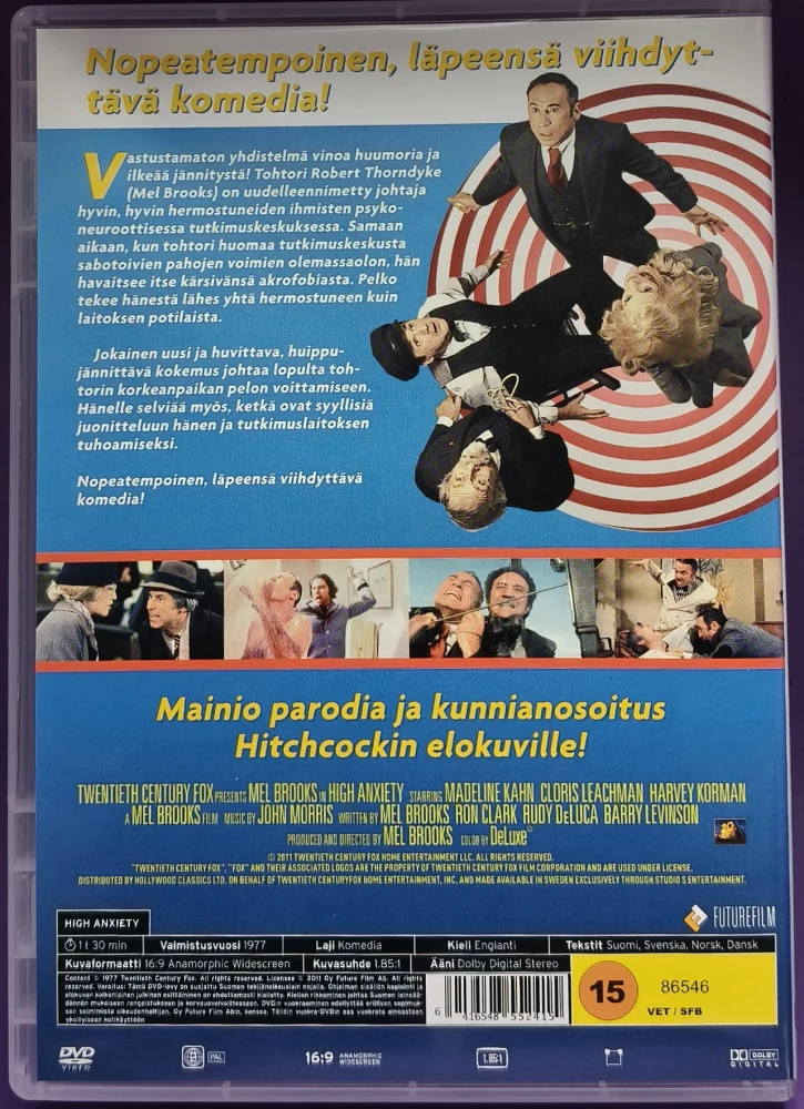 DVD) Mel Brooks: Korkeuskammo (1977)