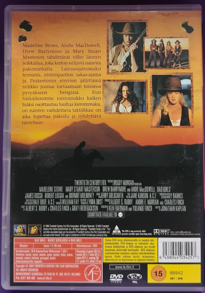 DVD) Bad Girls - naiset satulassa (1994)
