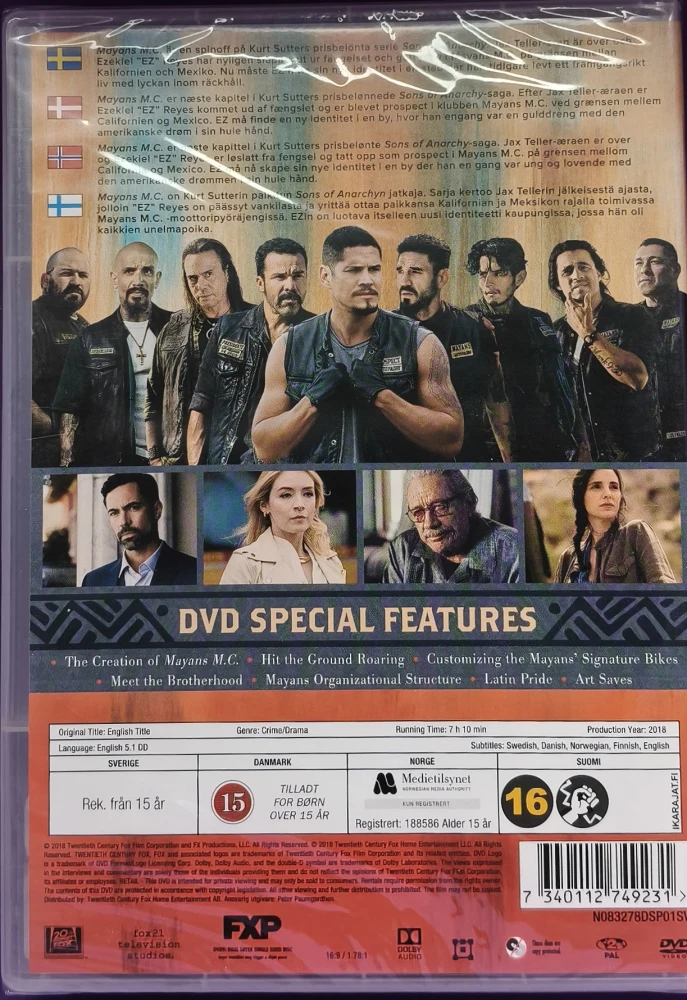 UUSI (4DVD) Mayans M.C. - kausi 1 (2018)