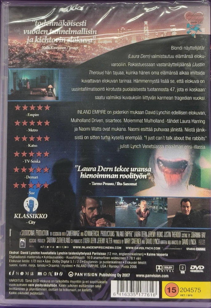 UUSI (DVD) David Lynch: Inland Empire (2006) SUOMIKANNET