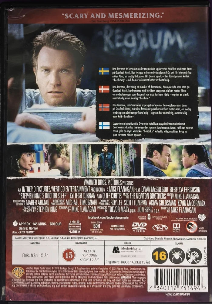 DVD) Stephen King: Doctor Sleep (2019)