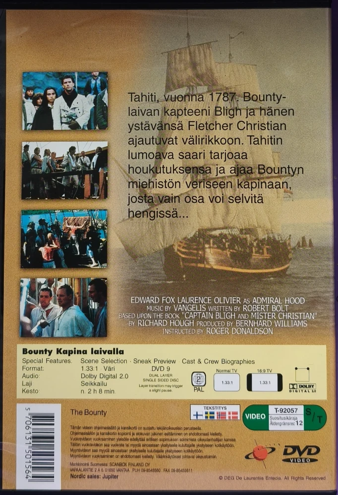 DVD) The Bounty - kapina laivalla (1984) JUPITER