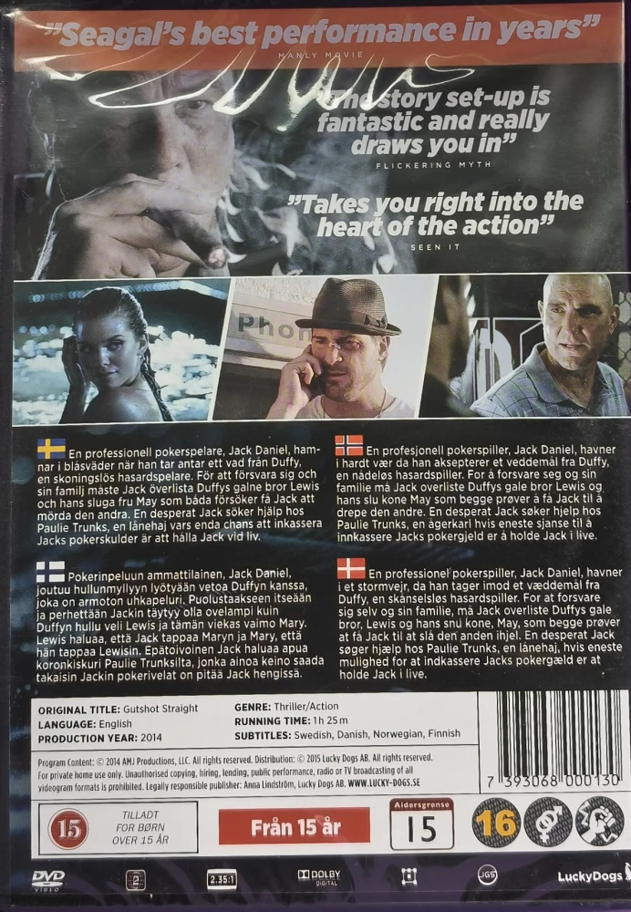 UUSI (DVD) Steven Seagal: Gutshot (2014)