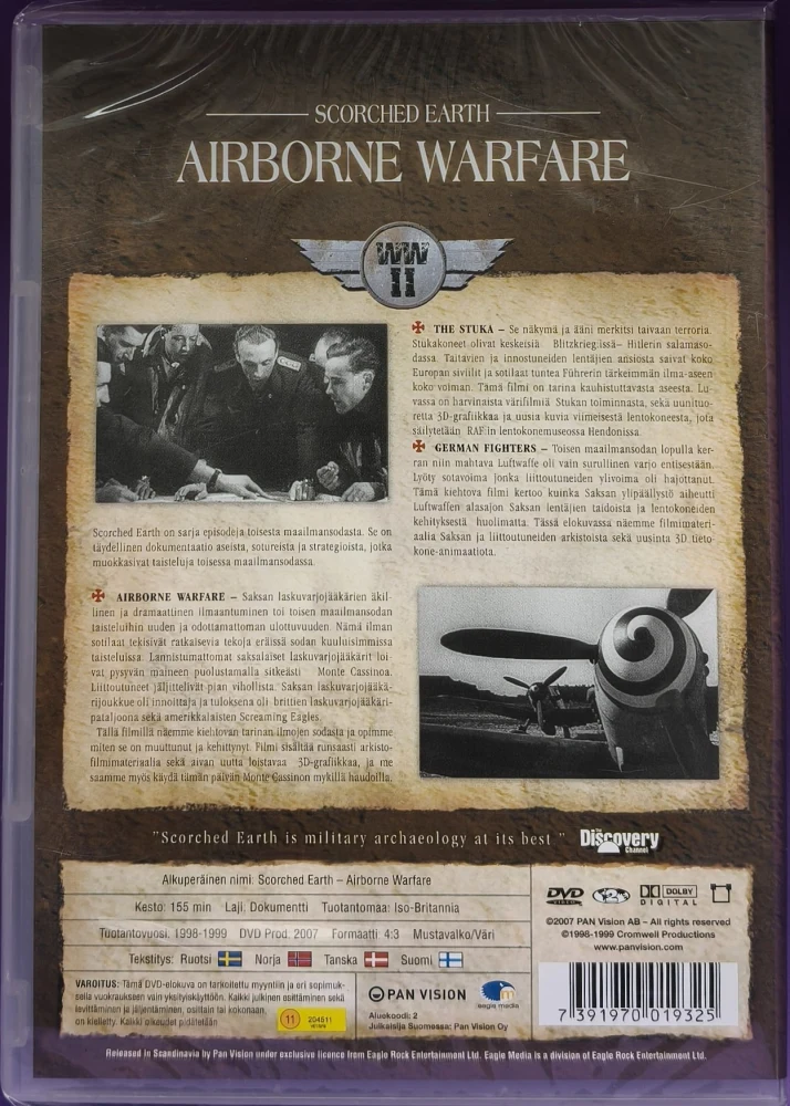 UUSI (DVD) Scorched Earth - Airborne Warfare - WORLD WAR II CALSSICS